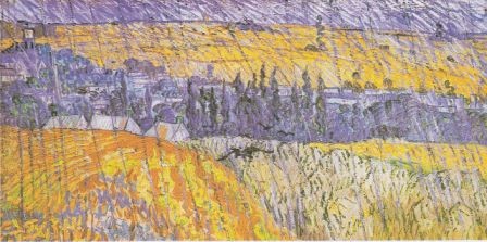 Van Gogh: Landschaft bei Auvers im Regen